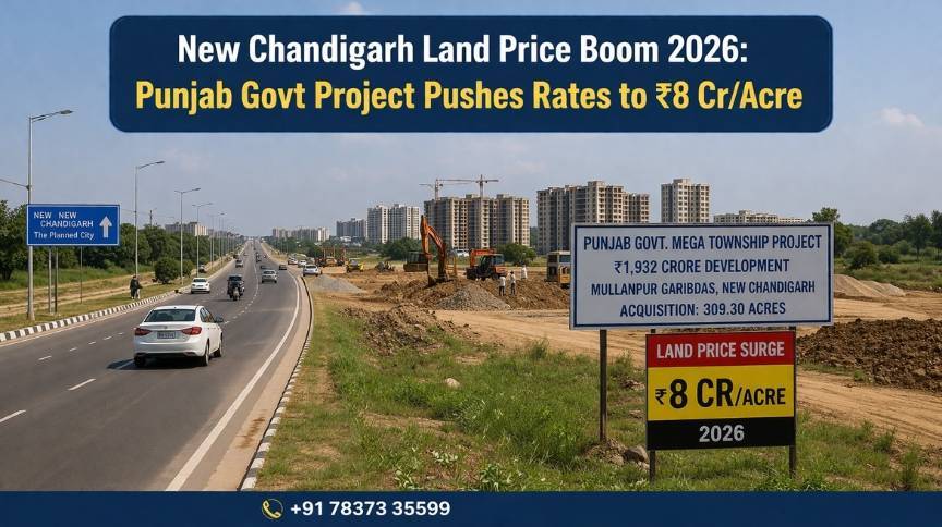 New Chandigarh's Land Surge: ₹5 Cr to ₹8 Cr – Unlocking 2026's Premier Investment Opportunity